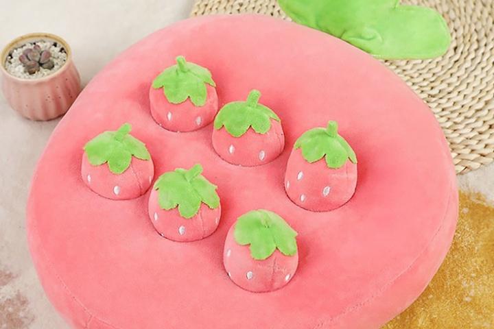 크림펫 강아지 노즈워크 애견 장난감 농장 딸기 뽑기