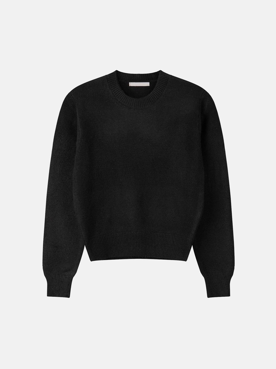 (당일배송) Air-Wool Round Knitwear_Black