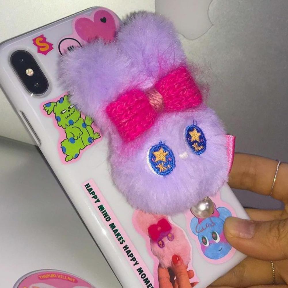 더푸리빌리지 핸드메이드 러뚜뚜 스마트톡 거치대 폰스트랩