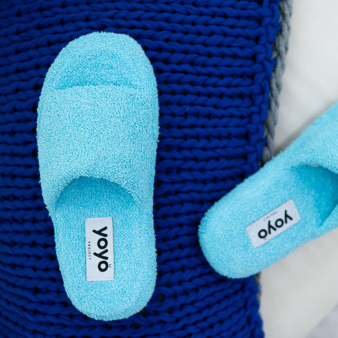 (YOYOPROJECT) TERRY SHOES(sky blue)
