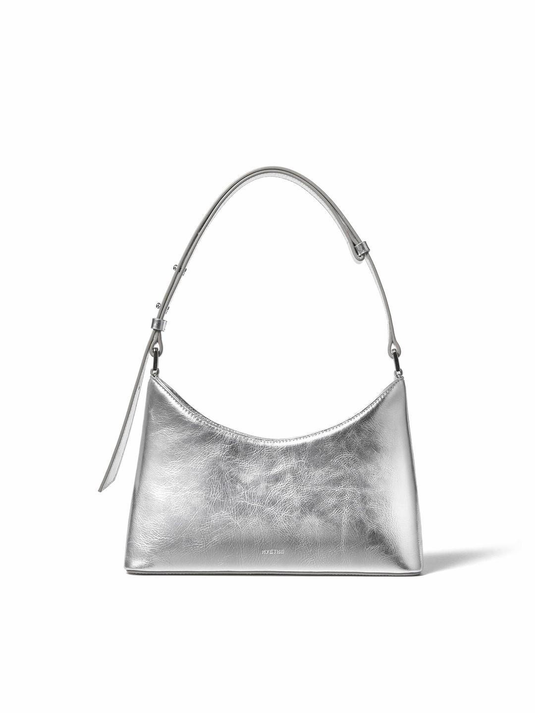 HALF BAGUETTE BAG_SILVER