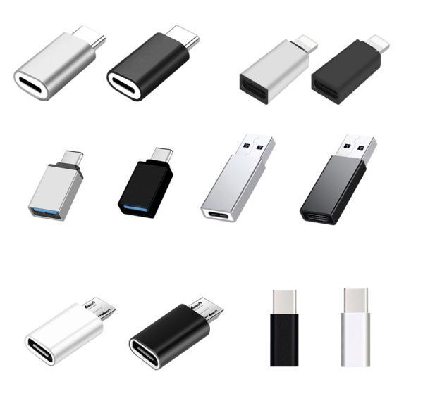 C타입젠더 이어폰젠더 USB3.0 TO OTG 5핀 8핀 라이트닝 변환 아이폰15 호환 갤럭시 메탈재질