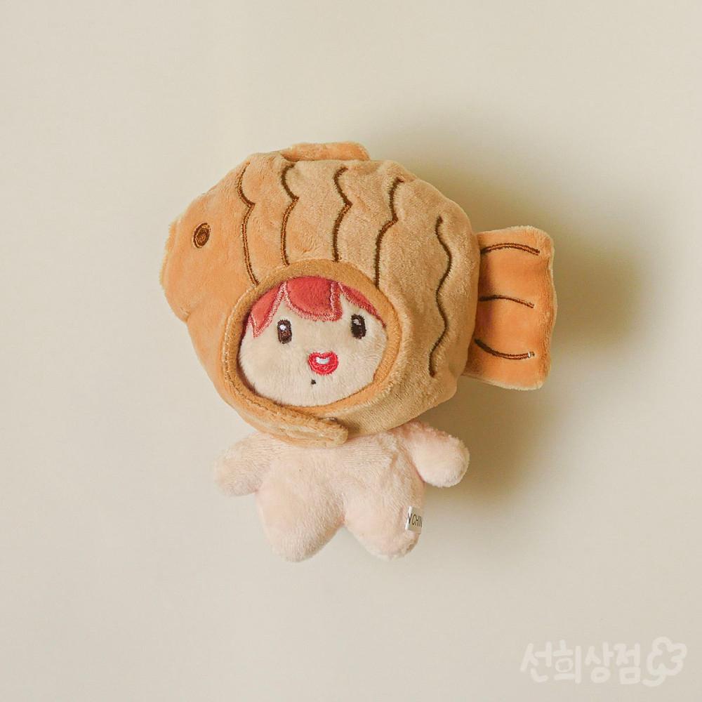 10cm 붕어빵 인형 모자 무속성 아이돌 겨울 소품 귀여운 솜깅이 솜