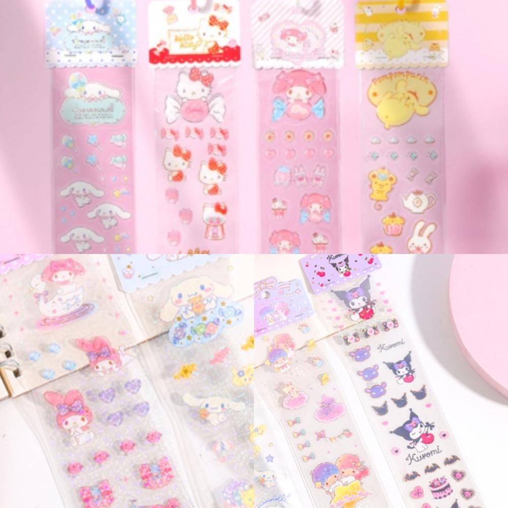 신상추가 4set 산리오 캐릭터 발렌타인 롤 스티커 폼폼푸린 마이멜로디 시나모롤 키티 다이어리 꾸미기 다꾸