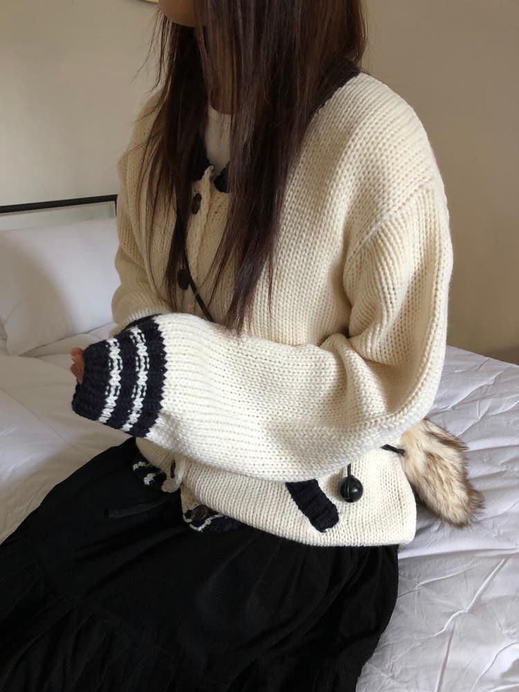 스노우 울 가디건 2color