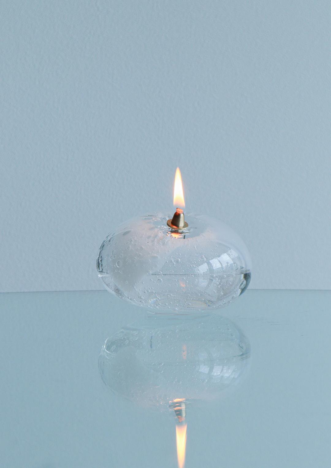 [마버글라스] 기본 납작 호롱 (화이트)