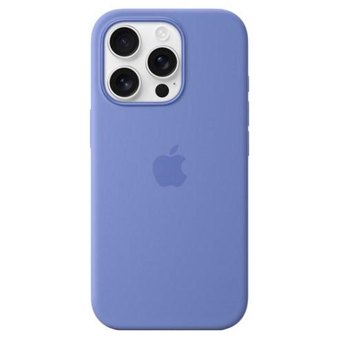 Apple 정품 아이폰 16 시리즈 맥세이프 실리콘 케이스, 아이폰 16 Pro, 페리윙클