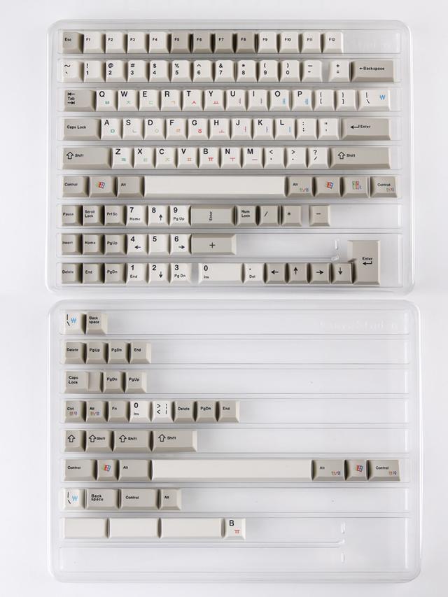 XMI pbt KOREAN 그라데이션 염료승화 키캡 기계식 키보드 베이지 체리프로파일