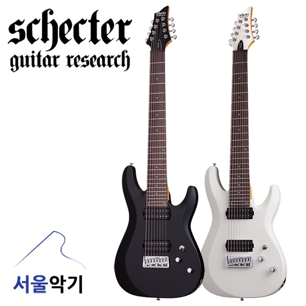 쉑터 C-8 DELUXE 8현 일렉기타 Pro EX 케이스 포함
