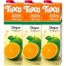팁코 쇼군 오렌지 주스, 1L, 3개
