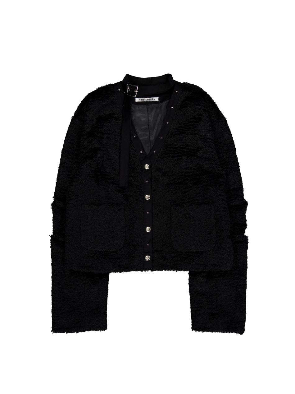 SHORT CHOKER JACKET / BLACK