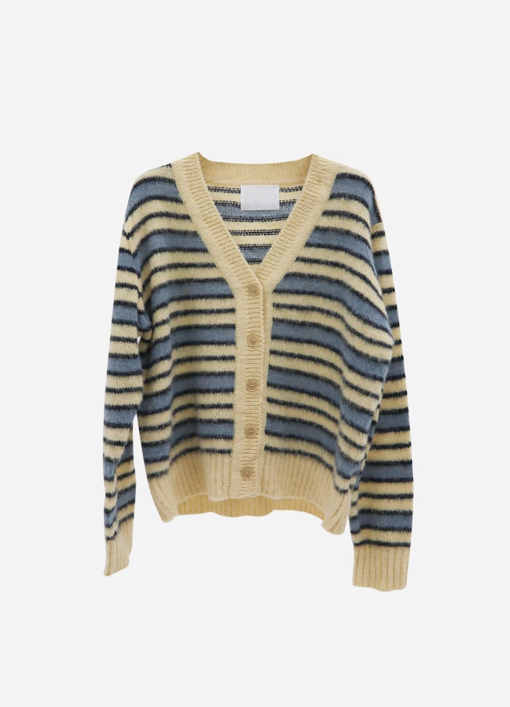 Stripe Cardigan 스트라이프 가디건(Ivory)