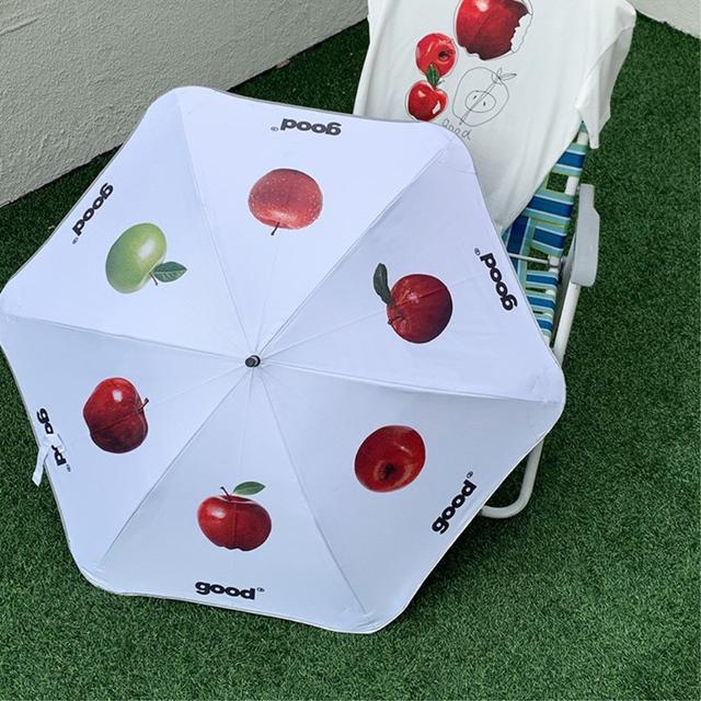 쎄이위위 굿 애플 장우산 자외선차단 우산 apple umbrella