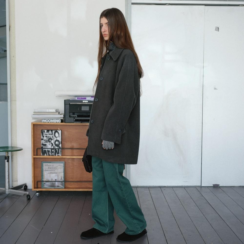 [29CM 단독] WOOL HALF COAT (GREY)