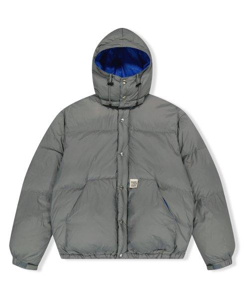 Hooded Down Jacket Grey