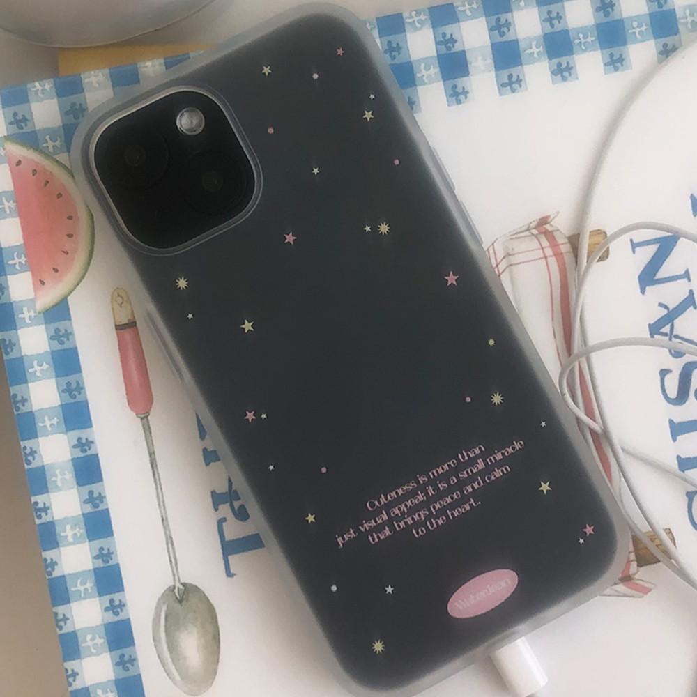 워터진 / cosmic dust (clear ver.) 케이스 iphone 15 pro max
