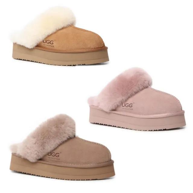 23FW 호주 디케이 슬리퍼 플랫폼 키높이 겨울 양털