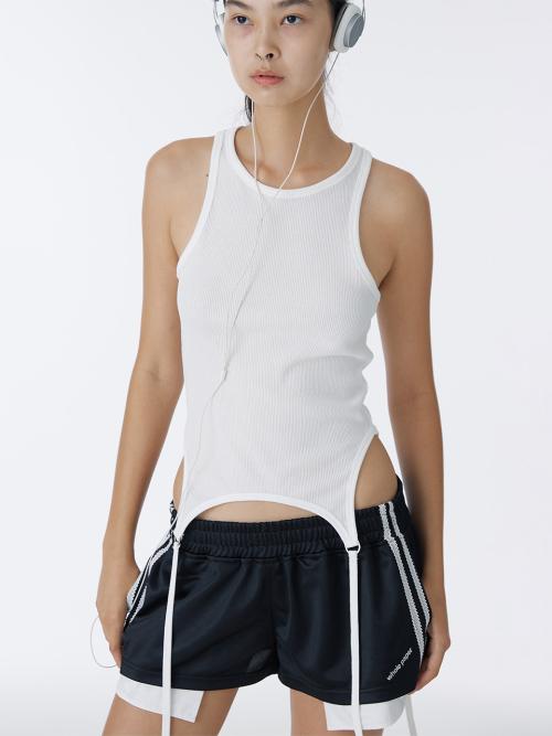 D링 투웨이 탱크 탑 (화이트)