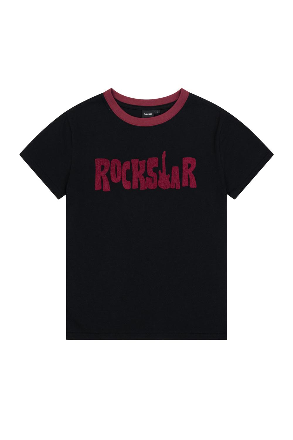ROCKSTAR Boucle Half Top (Black)