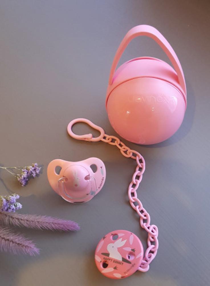 스와비넥스  해피버니 노리개젖꼭지+체인세트 (실리콘)