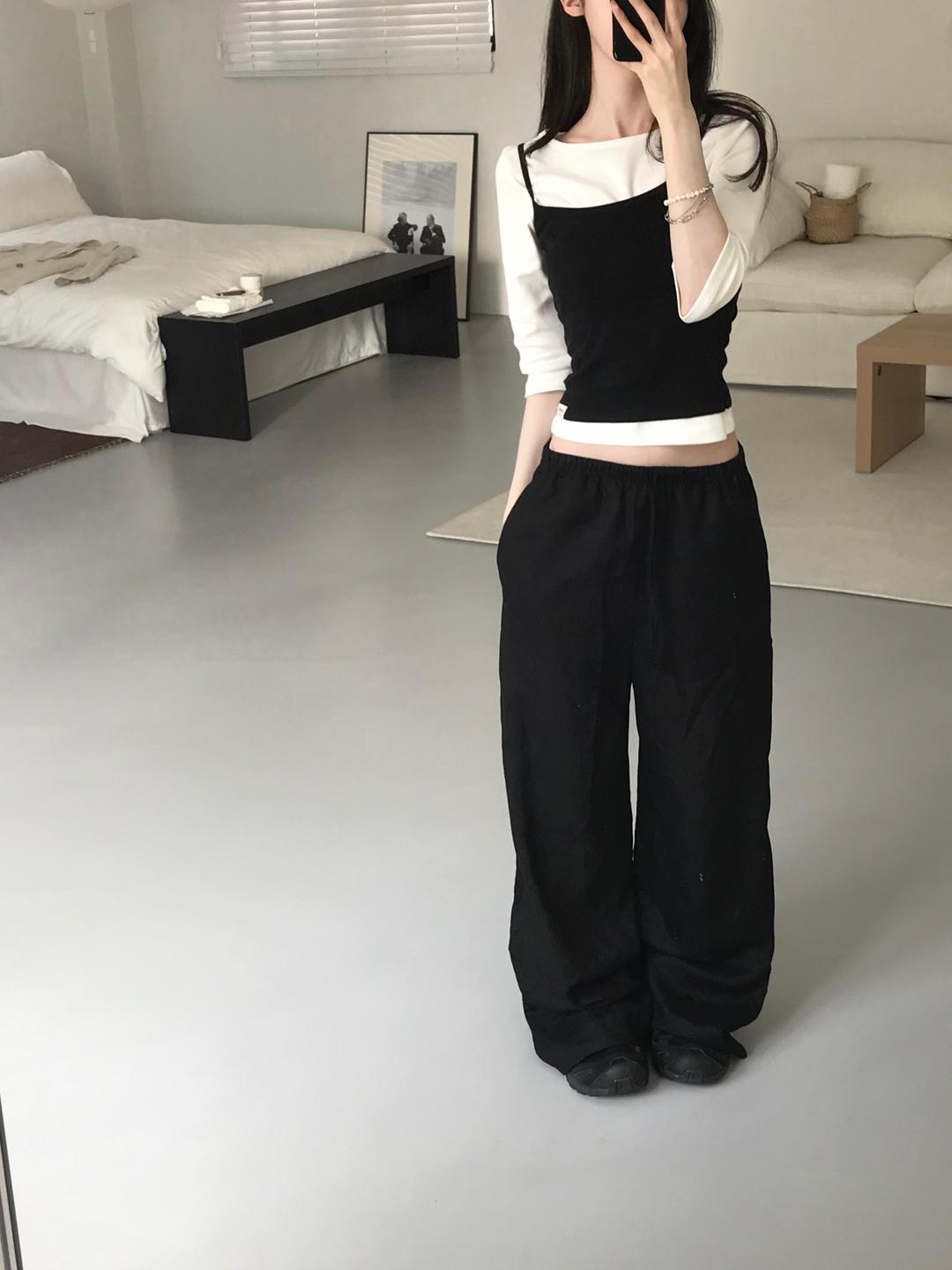 던스트 [고희 PICK] LINEN BANDING PANTS