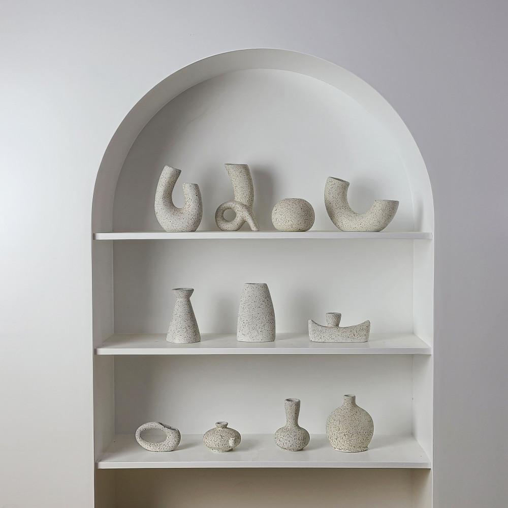 데일리오브젝트 미니 샌드 베이스 오브제 화병 꽃병 심플 도자기 11type