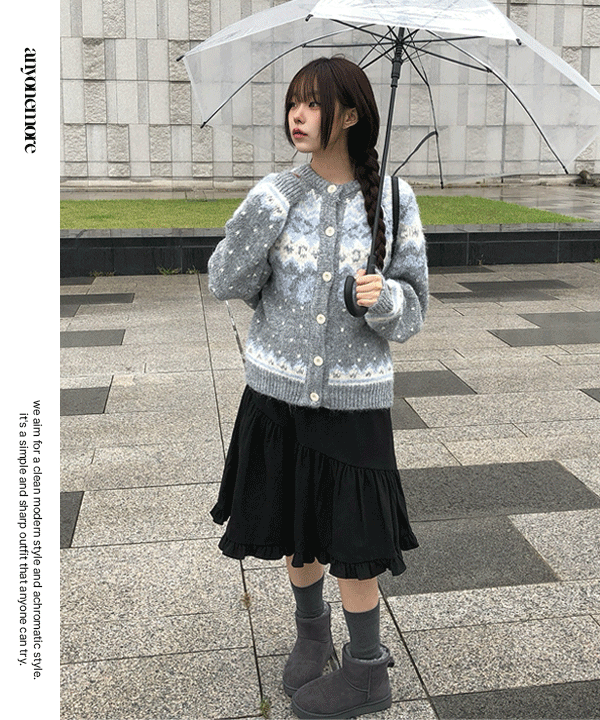 애니원모어 [💫1천장돌파/레이어드/봄스커트] 올린 프릴 미디 레이어드 스커트 (2color)