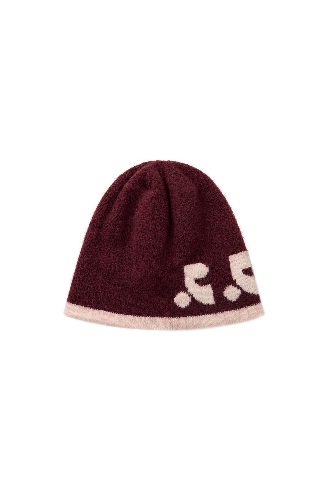 REVERSIBLE KNIT BEANIE - RED