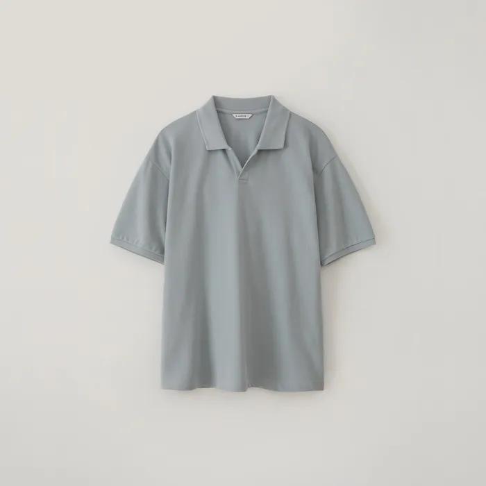 OPENING HALF SLEEVE T_LIGHT BLUE