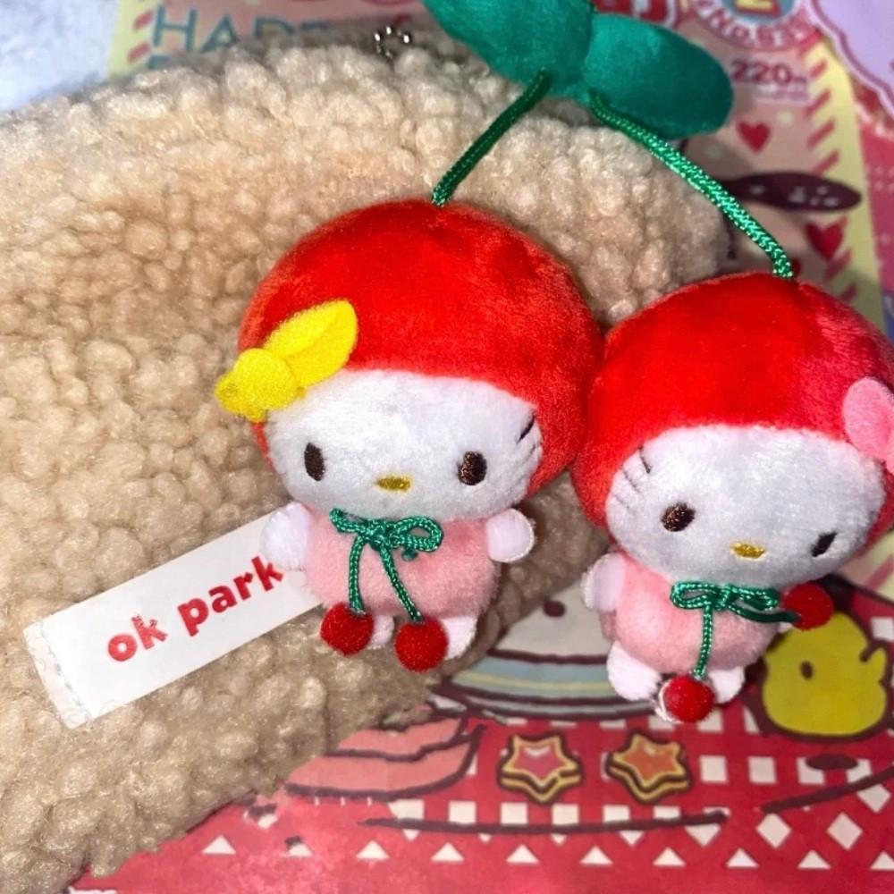 샵베흐 헬로키티 y2k 체리 고양이 봉제인형가방펜던트열쇠고리키링