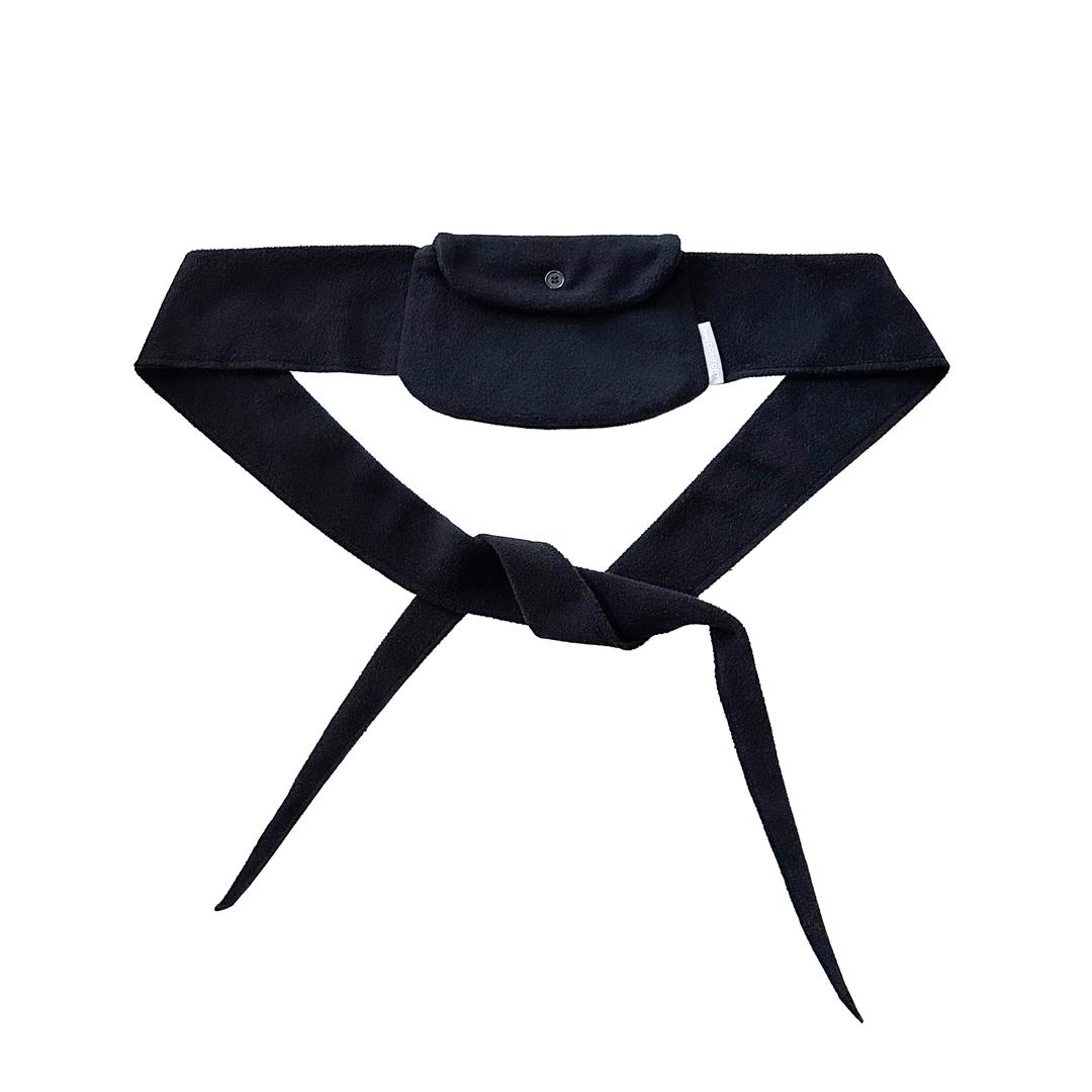 [jichoi COMFORT] 23-001 FLEECE POCKET BAG (BLACK)