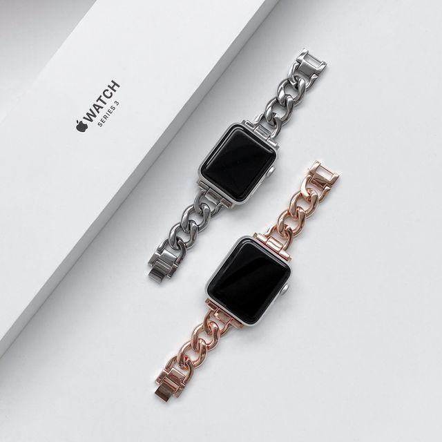[액정보호필름 증정/익일도착]애플워치 스트랩 체인 메탈 애플워치 밴드 시계줄 스트랩