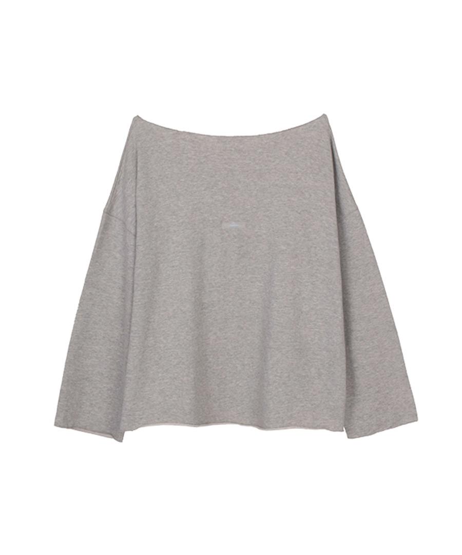 003 Stitch Off Shoulder Sweatshirt (grey)