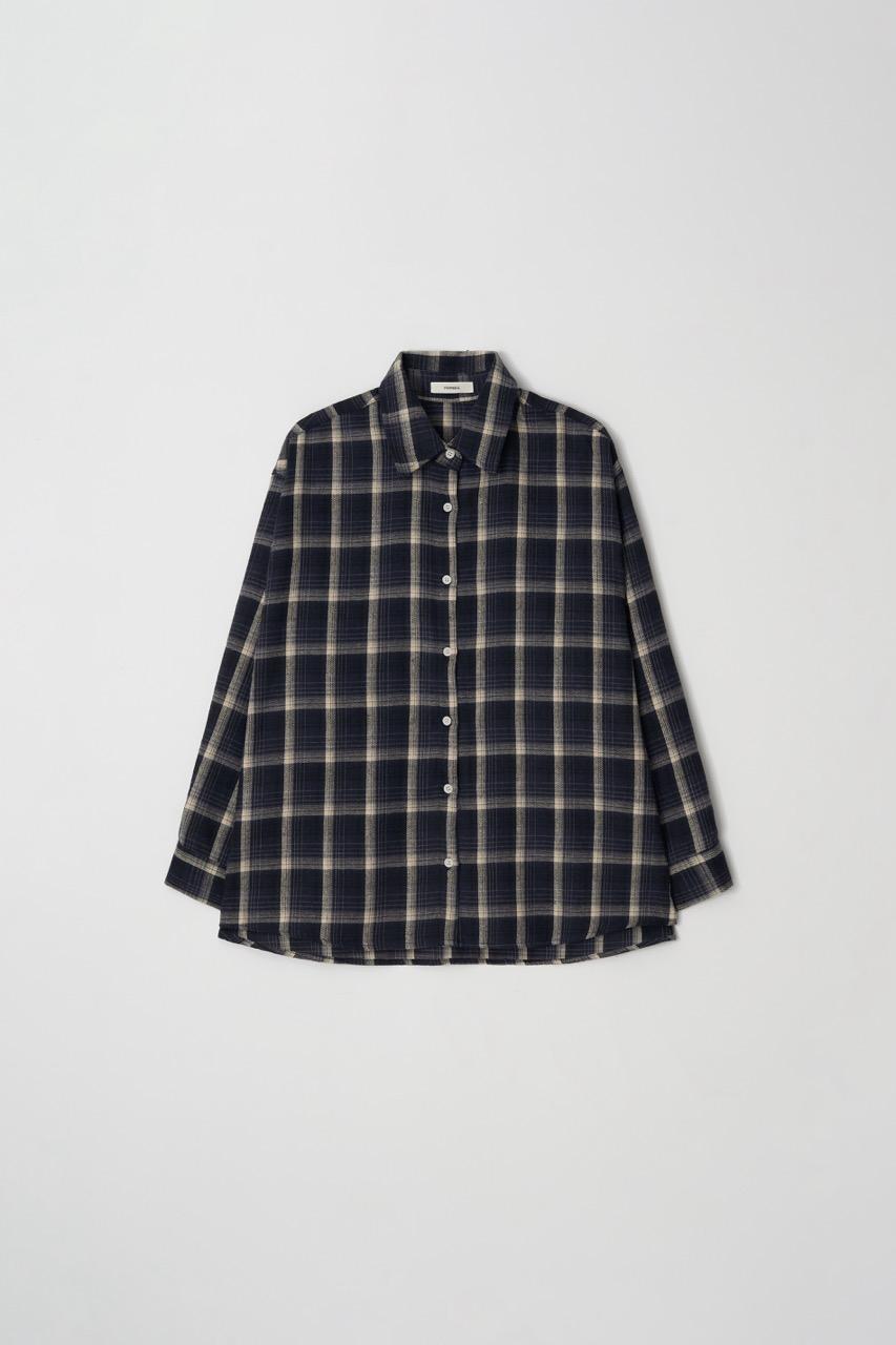 peach chek shirt