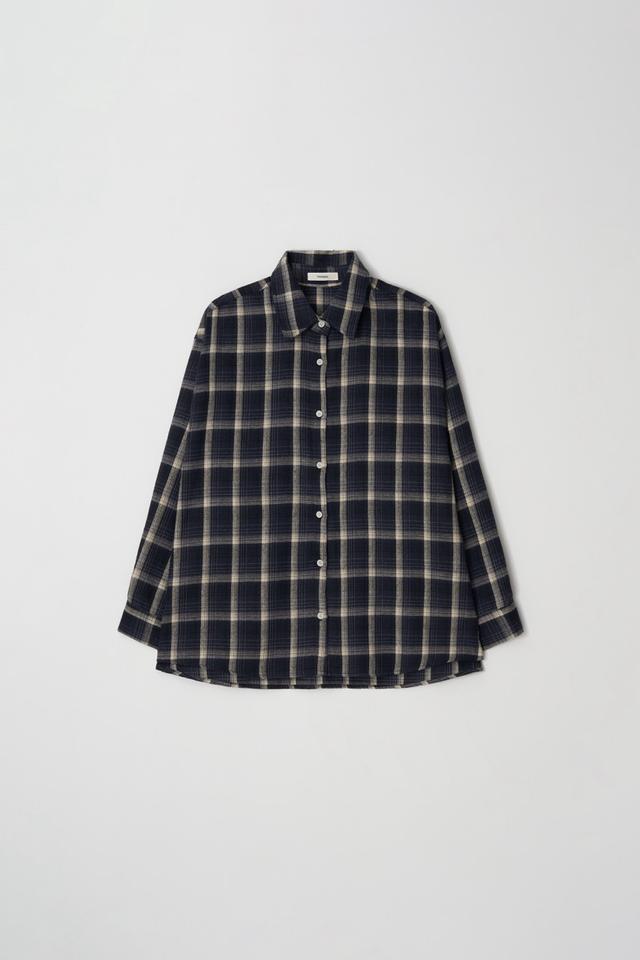 peach chek shirt