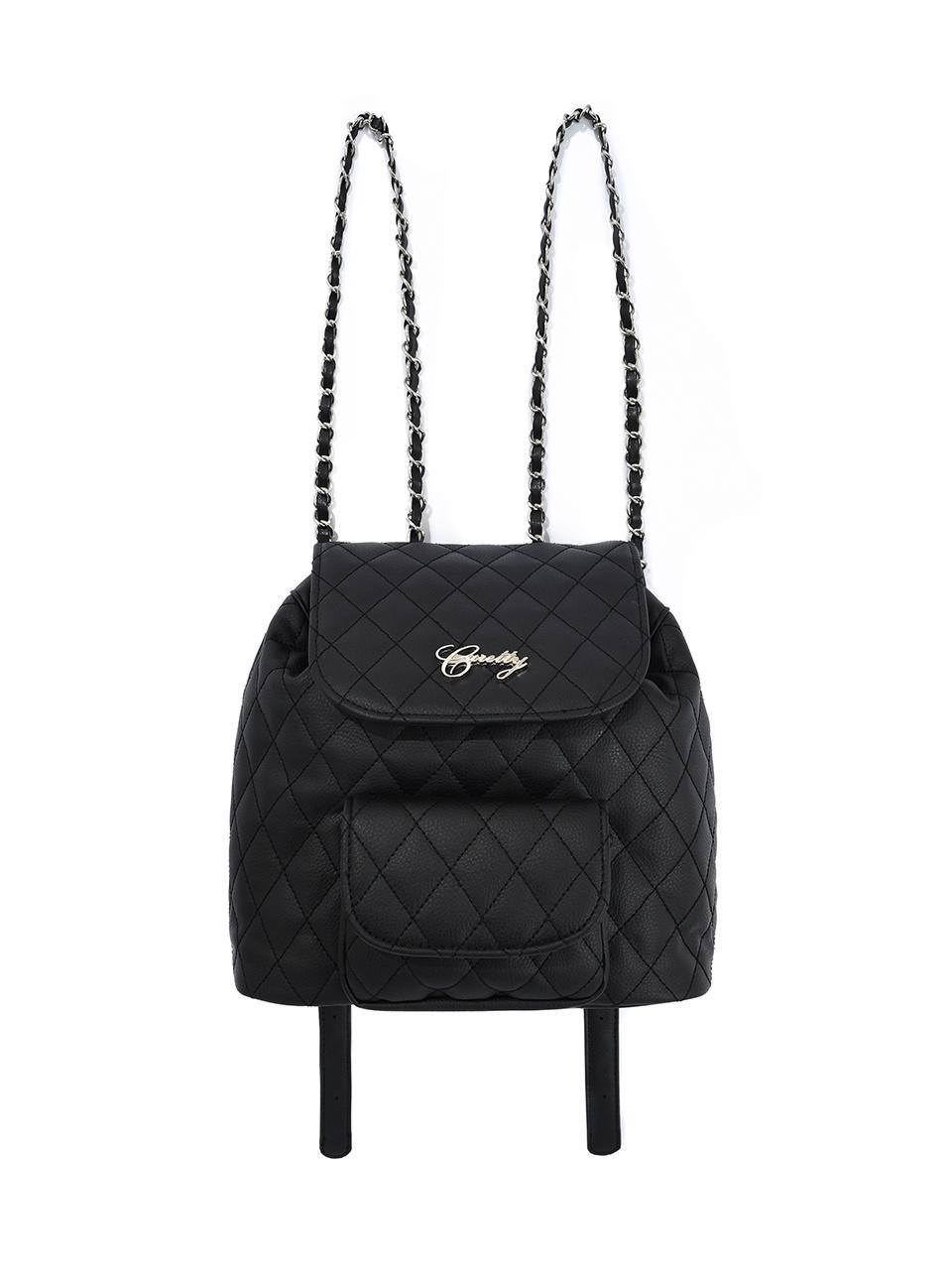 [시즌오프]C METAL LOGO QUILTING MINI BACKPACK 2_BLACK [1/20 예약배송]