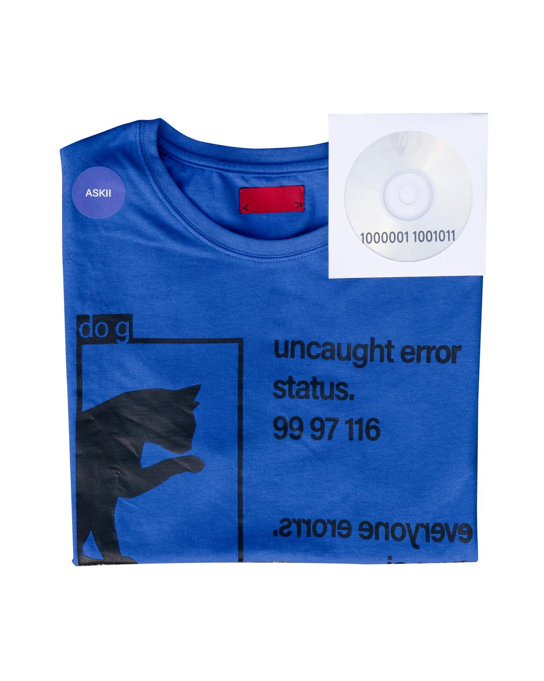 detecting error t-shirt (blue)