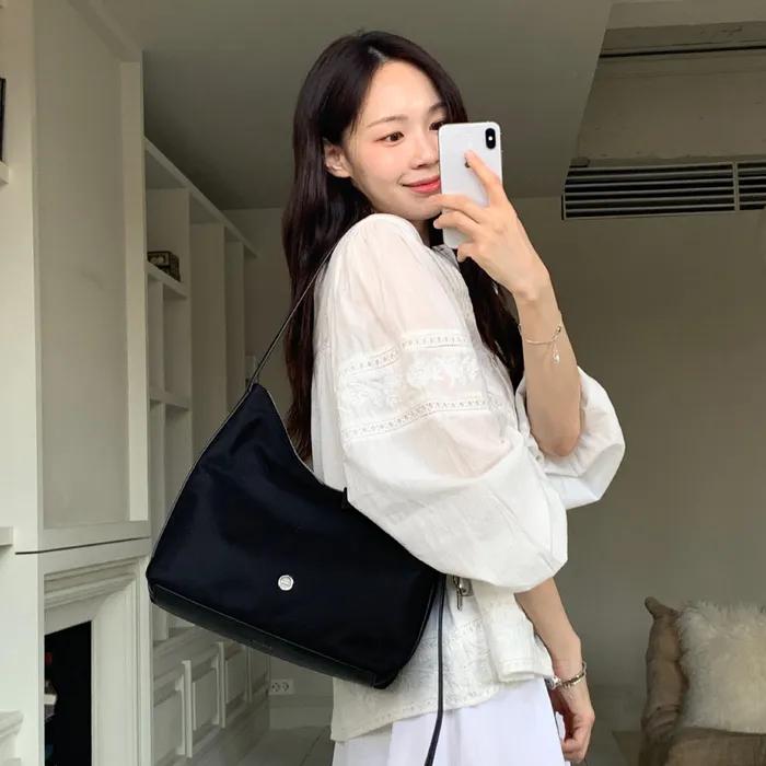 [꼬민지 Pick]Sac Leonie Nylon Black