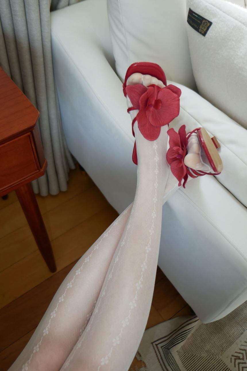 당일발송) blossom veil sheer tights (2color)