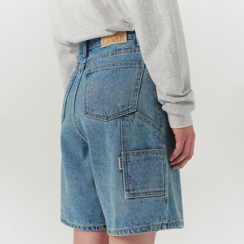 [8차] Carpenter Half Denim - Light Blue