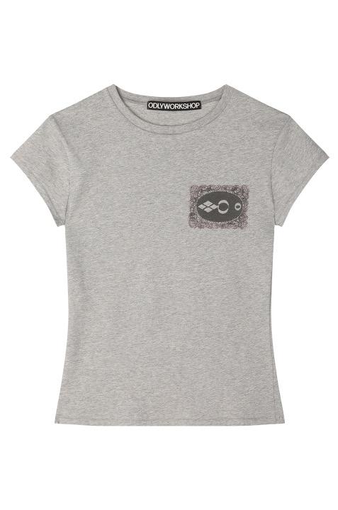 Doily Baby Tee, Heather