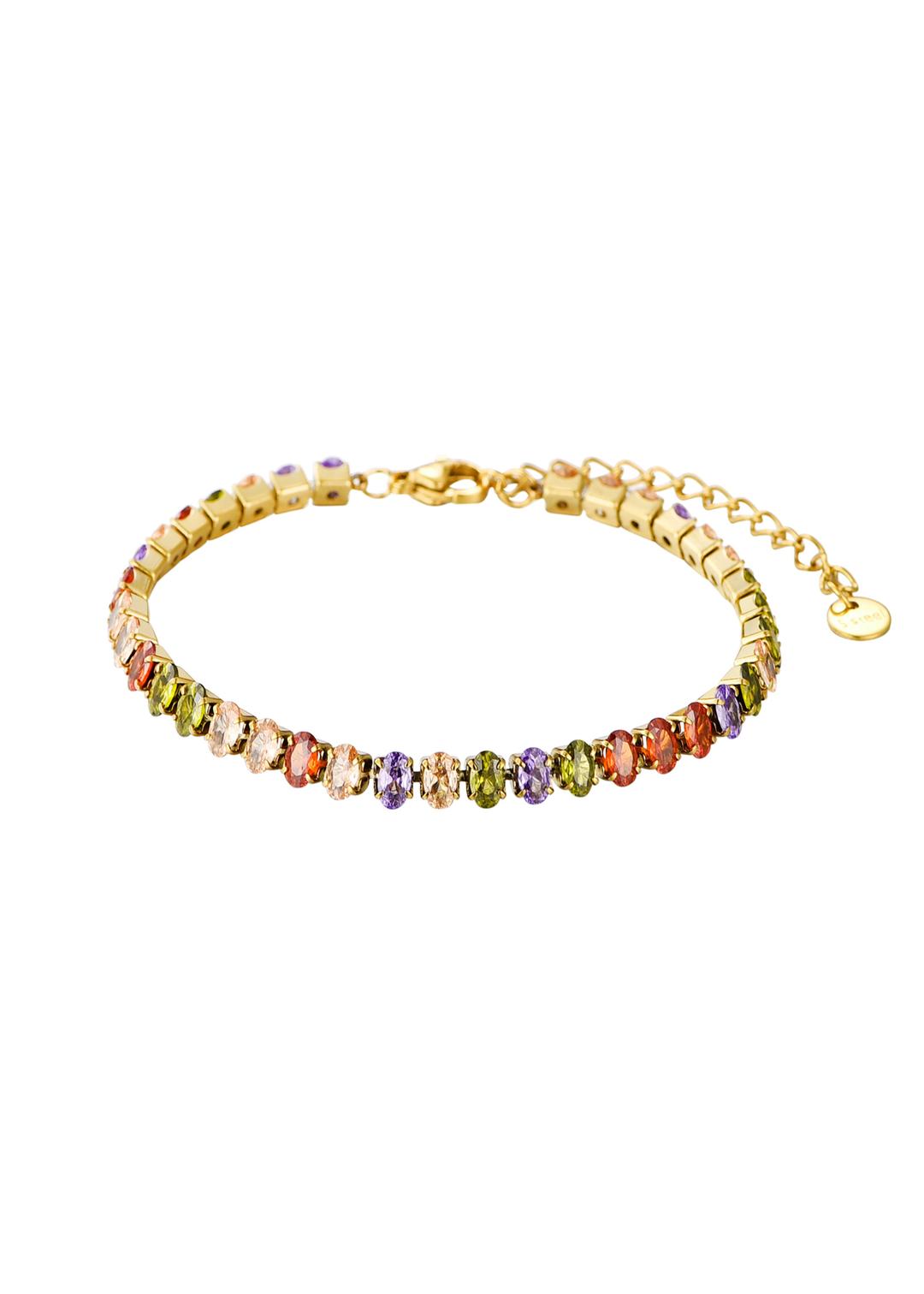 Abel Colorful Golden Bracelet