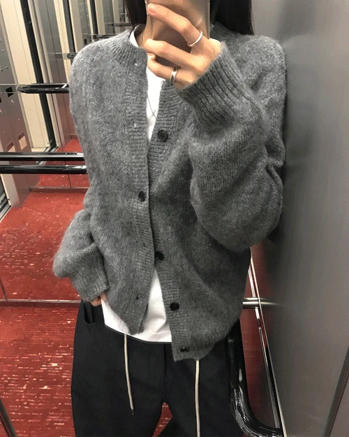 [unisex] 핀터 울 니트 가디건