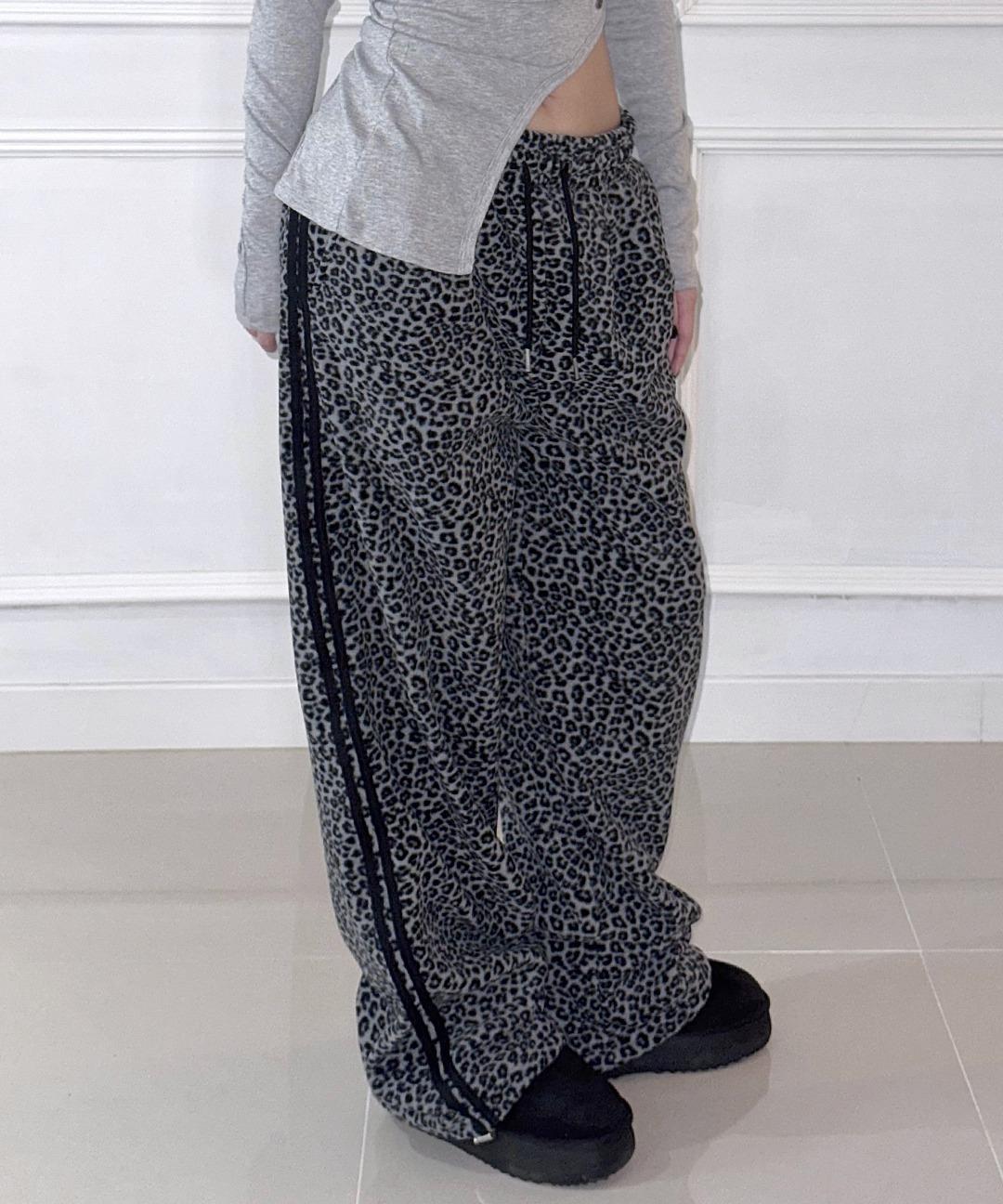 Leopard Fleece PT (2colors)