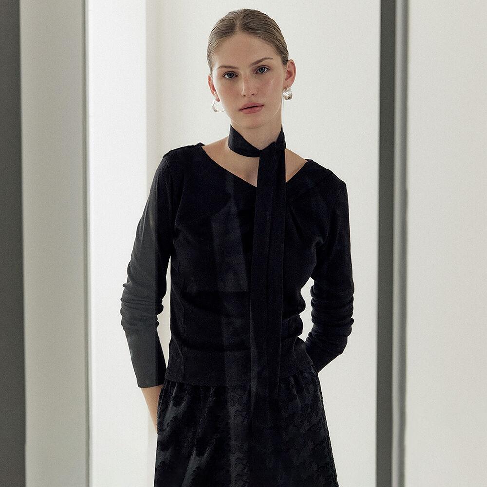 Unbalanced Tuck T-shirt (2color)