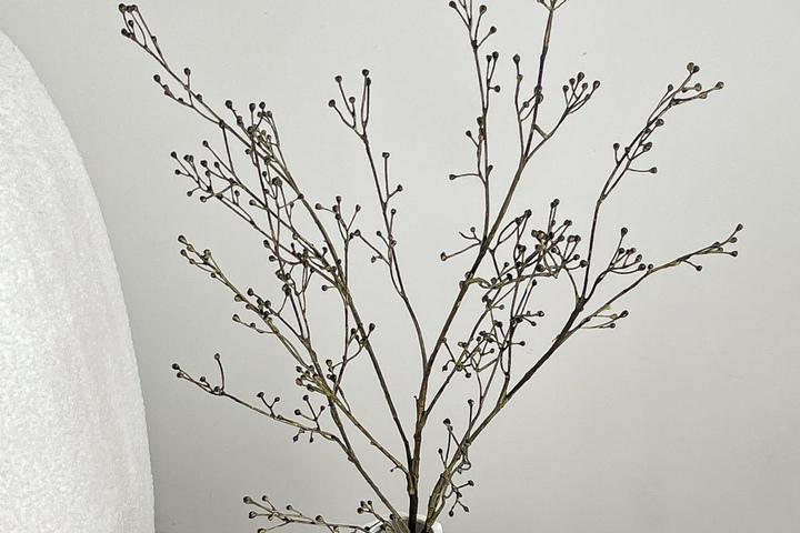 블랙베리 롱 동글 나뭇가지 조화