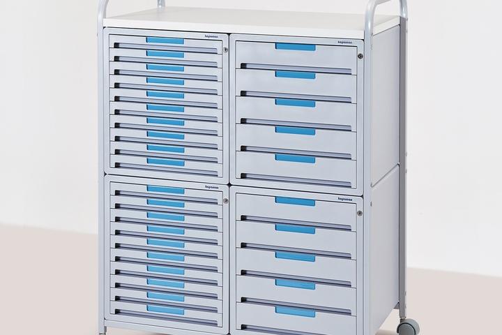 서류 정리함 문서 보관함 사무용품정리 프라노-2 이동형 서류함 30단