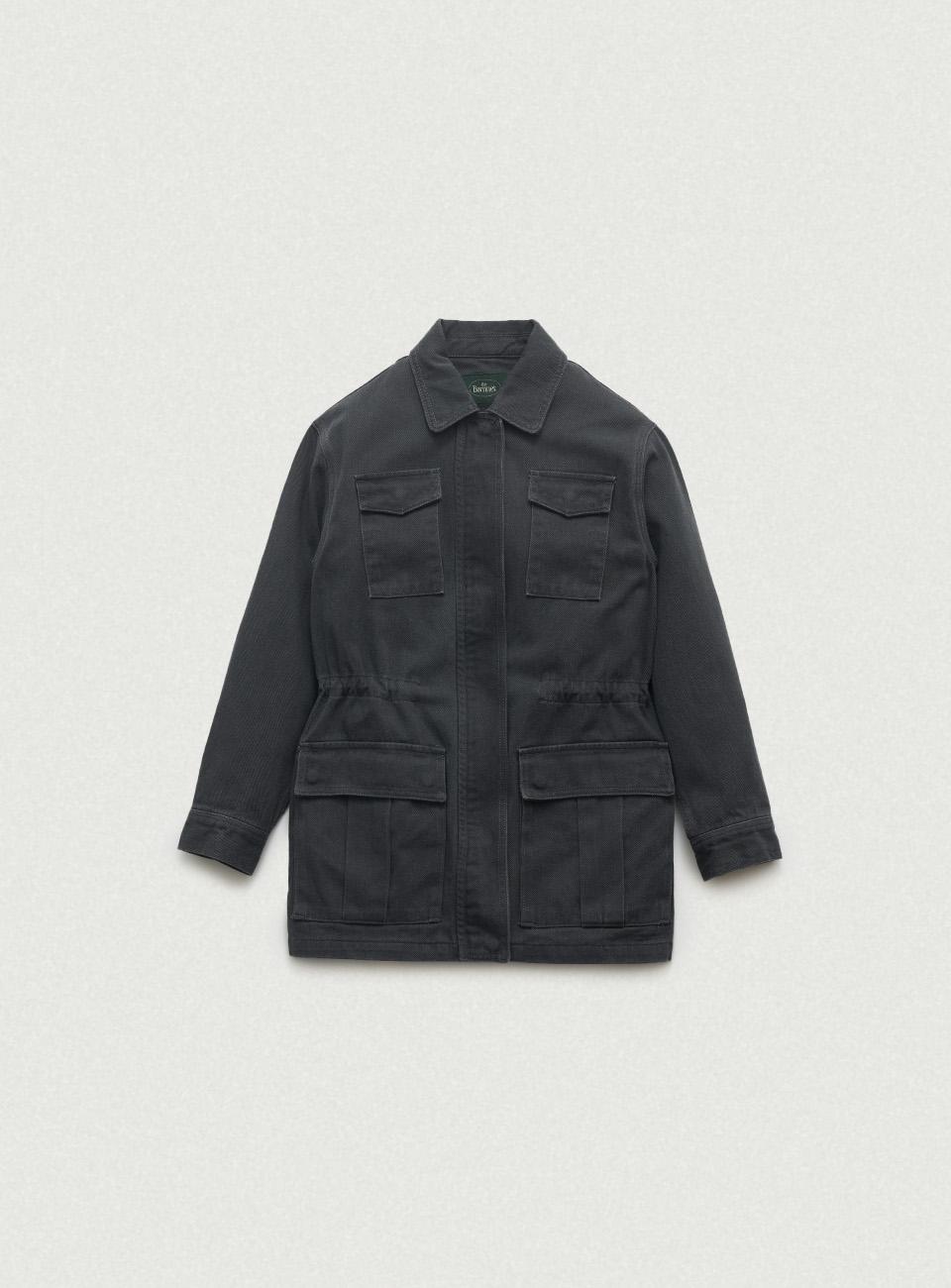 Vein Washed Cotton Field Jacket