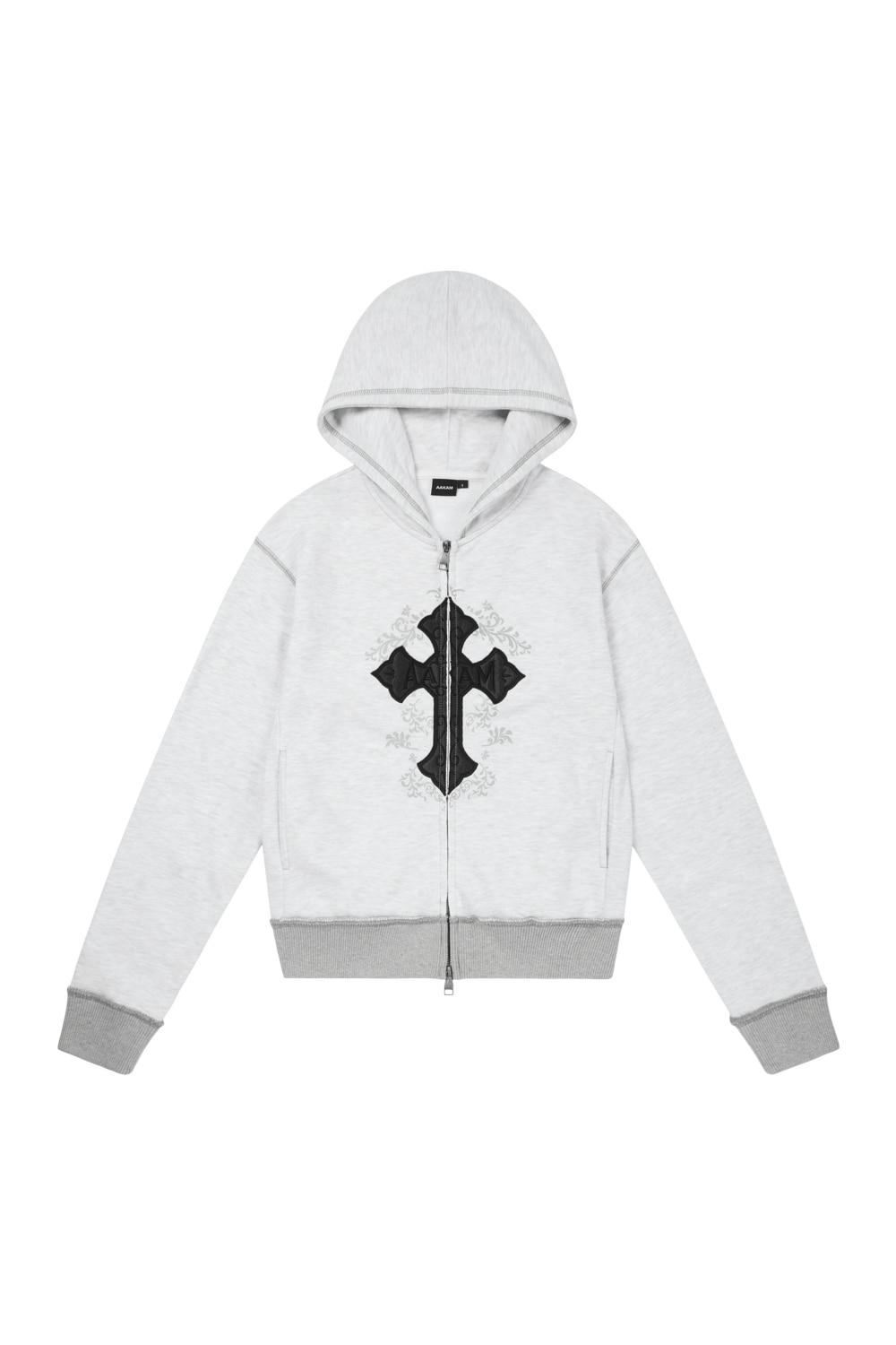 AKM CROS2 Zip-Up Hoodie (Gray)