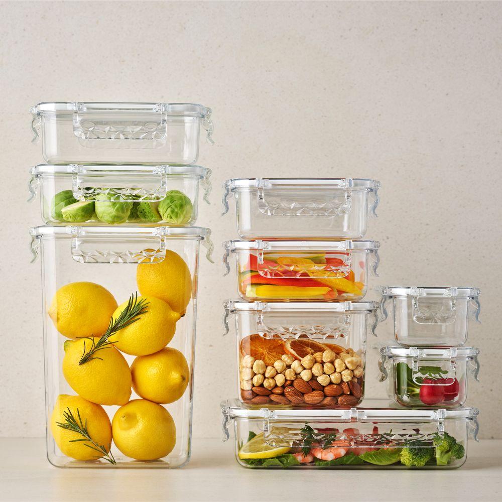 고트만 네오크리스탈 트라이탄 밀폐용기 화이트 직사각모음